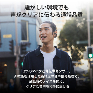SONY イヤーカフ型ワイヤレスイヤホン オープンイヤー LinkBuds Clip ラベンダー WF-LC900 V-イメージ10