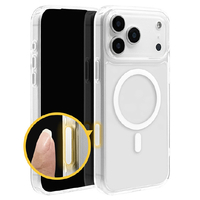 ラスタバナナ iPhone17 Pro Max用ハイブリッドケース CMコントロール 磁力充電対応 クリア 9094IP5DHPMCCL