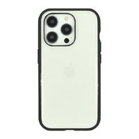 グルマンディーズ iPhone 16 Pro用耐衝撃ケース IIIIfit Clear ブラック IFT-174BK