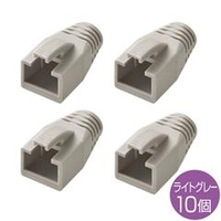 サンワサプライ モジュラーカバー(先付けタイプ・10個) ライトグレー ADT-MC8