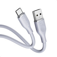VOLTME PowerLink Moss USB-A & USB-C ケーブル(シリコン) グレー C2124