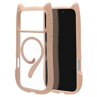 ラスタバナナ iPhone17 Pro Max用MIMI 猫耳ケース TPU×PC 磁力充電対応 スモーキーピンク 9111IP5DHPMSPK