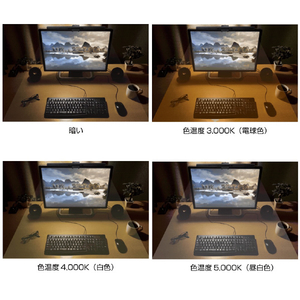 アイティプロテック モニター掛け式LEDライト(スクリーンランプ) ブラック LCDSB-01-イメージ7