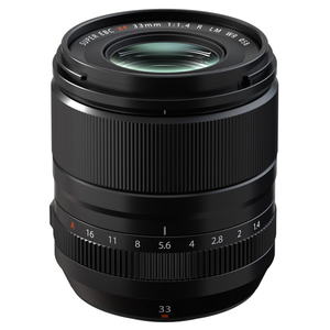 富士フイルム 大口径単焦点レンズ XF33mmF1.4 R LM WR ブラック FXF33MMF14RLMWR-イメージ1