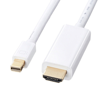 サンワサプライ ミニDisplayPort-HDMI変換ケーブル 1m ホワイト KC-MDPHDA10