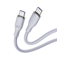 VOLTME シリコン 充電ケーブル USB-C&USB-C 100W グレー C2144