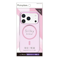トリニティ iPhone 17 Pro用[Silky Armor] MagSafe対応 シルキータッチケース マットクリアピンク TR-IP25M3-SA-CLPK