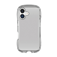 グルマンディーズ iPhone 16用クリスタルクリアケース スモーク GMD-29SK