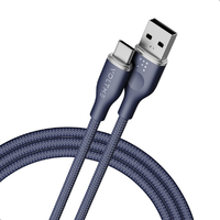 VOLTME PowerLink Rugg USB-A & USB-C ケーブル(編込み) ブルー C2151