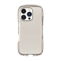 グルマンディーズ iPhone 16 Pro用クリスタルクリアケース ベージュ GMD-30BE