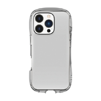 グルマンディーズ iPhone 16 Pro用クリスタルクリアケース スモーク GMD-30SK