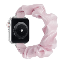 GAACAL Apple Watch 1-11/SE1-3 38/40/41/42(10-11)mm シュシュ風バンド ピンク W00607PA
