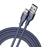 VOLTME ナイロン 充電ケーブル USB-A&USB-C 60W ブルー C2155