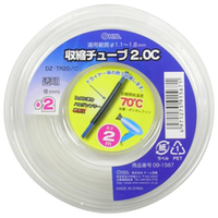 オーム電機 収縮チューブ(φ2．0mm・2m) 透明 DZ-TR20/C