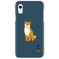 abbi FRIENDS iPhone XR用しばたさんケース ネイビー ABF14567I61