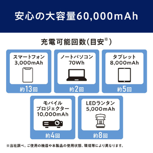 アイリスオーヤマ バッテリーステーション ホワイト IBT-A60100-W-イメージ7