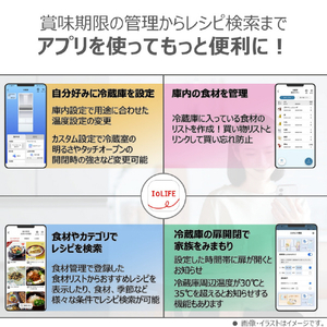 東芝 【フレンチドア】535L 6ドア冷蔵庫 グレインアイボリー GR-A540WF(UC)-イメージ18