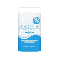 大王製紙 エルヴェール トイレットティシュー シングル 170m 6ロール FC806RK