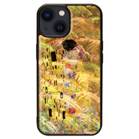 ikins iPhone 14用天然貝ケース 名画シリーズ 接吻 I23574I14