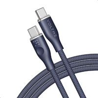VOLTME PowerLink Rugg USB-C & USB-C ケーブル 5A(編込み) ブルー C2167