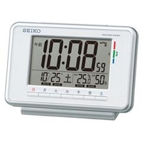 SEIKO 電波目覚まし時計 白 SQ775W