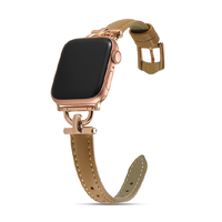 GAACAL Apple Watch 1-9/SE 1-2(38/40/41mm)用「大人な知的感」異素材PUレザーバンド カーキ W00230KA