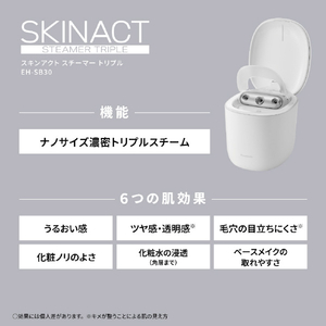 パナソニック スキンアクト スチーマー トリプル ホワイト EH-SB30-W-イメージ4