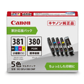 キヤノン インクタンク マルチパック 5色 BCI-381S+380/5MP BCI381S3805MP