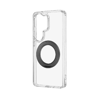 MSソリューションズ Galaxy S26 Ultra用耐衝撃ハイブリッドケース「UTILO Hybrid mag swing」 クリア/ブラック LN-26SG2CTHMSBK