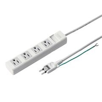 サンワサプライ 電源タップ（3P・4個口・2．5m） TAP-N3425N