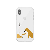 abbi FRIENDS iPhone XS Max用しばたさんクリアケース 子犬 ABF14600I65
