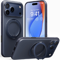 TORRAS iPhone17 Pro Max用 複合素材PC+TPUケース TORRAS OSTAND O3 FITNESS ミドナイトブルー X00FX2940