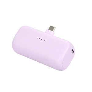 MOTTERU ダイレクトモバイルバッテリー 5000mAh Type-C ペールアイリス MOT-MB5002-PU-イメージ1