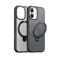 TORRAS iPhone17用複合素材PC+TPUケース TORRAS OSTAND Q3 SPIN ブラック X00FX2907