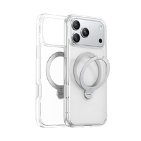 TORRAS iPhone17 Pro用アクリル樹脂+TPUケース TORRAS OSTAND Q3 SPIN クリア X00FX2913