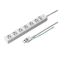 サンワサプライ 電源タップ（3P・6個口・5m） TAP-N3650SWN