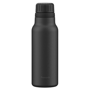 ピーコック 炭酸飲料対応ステンレスボトル(0．6L) ブラック AJH-60B-イメージ1