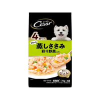 マースジャパン シーザー ごろっと蒸しささみ 彩り野菜入り 70g×4袋 FC079RK