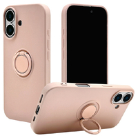 ラスタバナナ iPhone 16用TPUリングケース スモーキーピンク 8132IP461TPRSPK