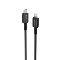Anker 322 高耐久ナイロン USB-C & Lightning ケーブル(1．8m) ブラック A81B6N11