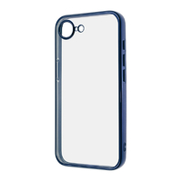 レイアウト iPhone 16e用Like standard 精密設計 カメラ保護 衝撃吸収 バンパー メタリック TPUソフトケース ブルー RT-P50PFC2/AM