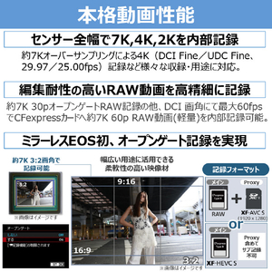 キヤノン ミラーレス EOSR6MK3 BODY EOSR ブラック EOSR6MK3-イメージ12