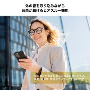 オーディオテクニカ ノイズキャンセリングUSB Type-C用イヤホン ブラック ATH-CKD7NC BK-イメージ9