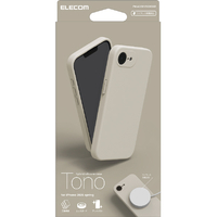 エレコム iPhone17e/16e用 ハイブリッドシリコンケース MAGKEEP グレージュ PM-A25SHVSCMGGB