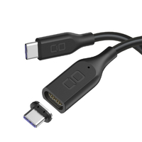 CIO マグネットシリコンケーブルCtoC 100W 1m ブラック CIO-SLMG-CC1-BK