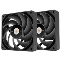 Thermaltake ケースファン 140mm(2個パック) TOUGHFAN 14 Pro ブラック CLF160PL14BLA