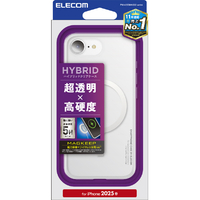 エレコム iPhone17e/16e用 ハイブリッドケース MAGKEEP ホワイト PM-A25SMAG02WH