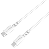 カシムラ Type-C-Type-C USB充電&同期ケーブル 100W(1．0m) ホワイト AJ-646