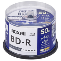 マクセル 録画用25GB(1層) 1-4倍速 ブルーレイディスク 50枚入り ホワイト BRV25WPG50SP