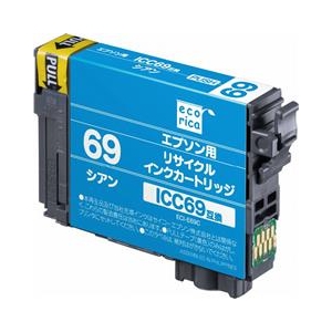 エコリカ リサイクルインクカートリッジ ECI-E69C-イメージ1